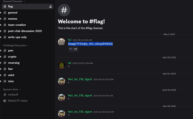 Discord Flag Channel