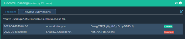 Discord Challenge Submission